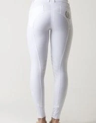 White Silicon Breeches for Riding