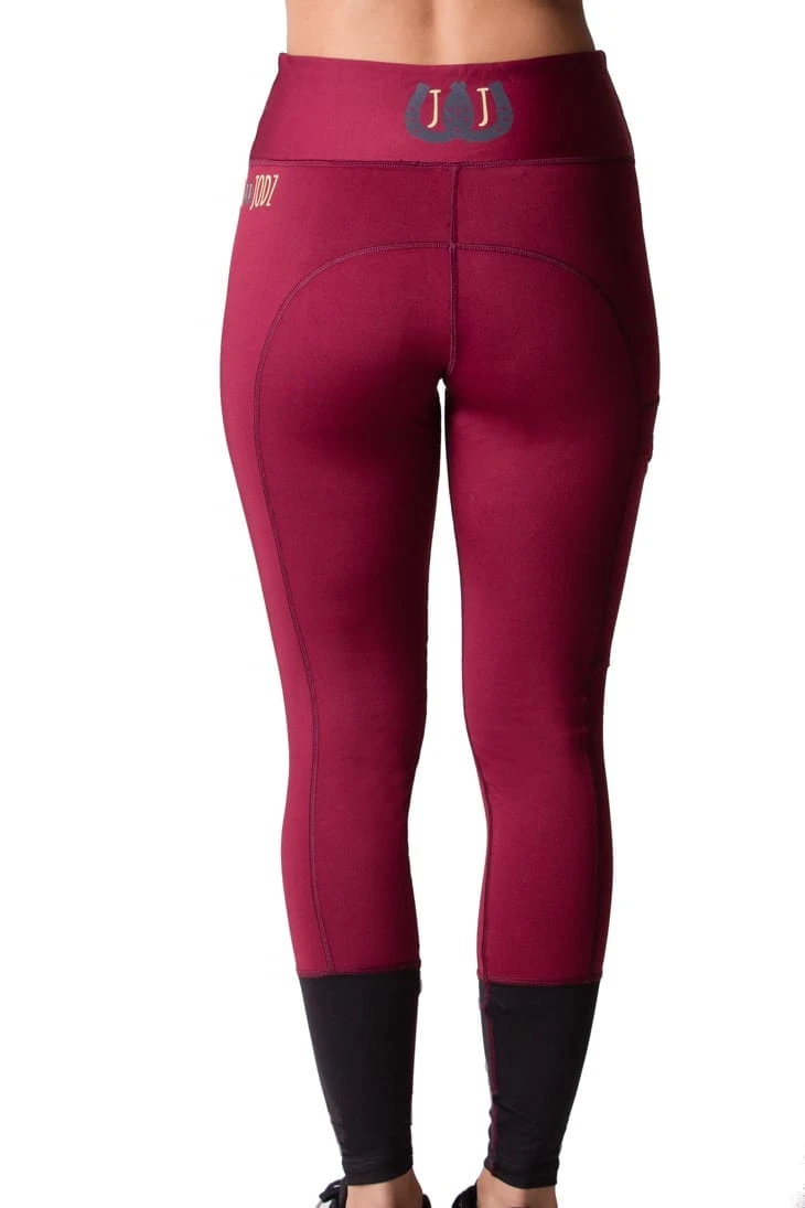 Burgundy Riding Leggings